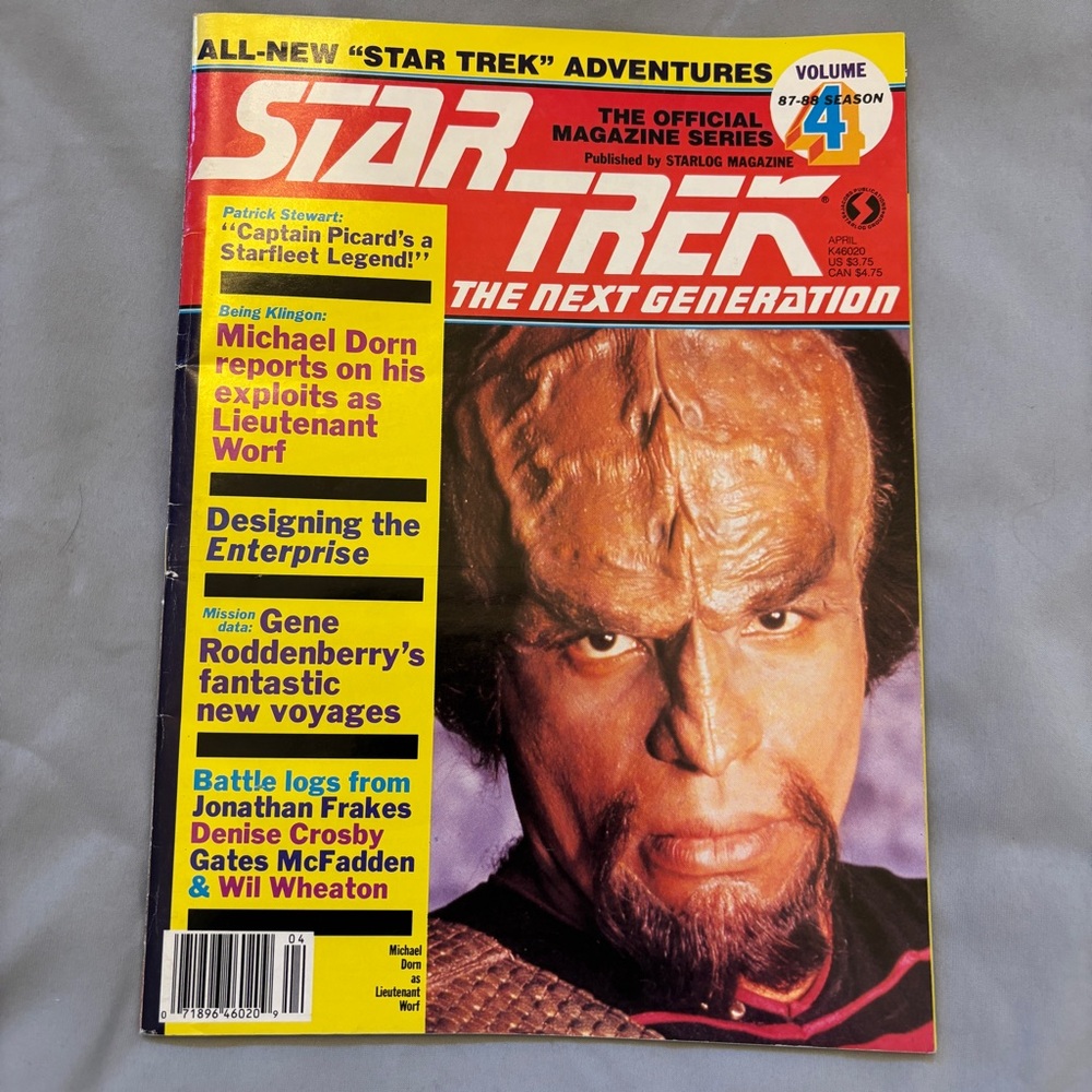 3/$20 Star Trek The Next Generation Magazine